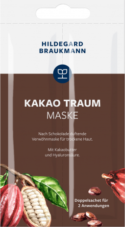 Hildegard Braukmann LIMITIERTE EDITIONEN Kakao Traum Maske, 14 ml, Hildegard Braukmann маска для лица с какао, для сухой кожи, для женщин и мужчин, 14 мл