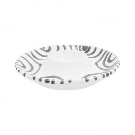Gmundner Keramik Gmundner Keramik Graugeflammt Eierbecher glatt d: 12 cm Керамическая подставка для яиц Gmundner серого цвета с пламенем, гладкая, d: 12 см