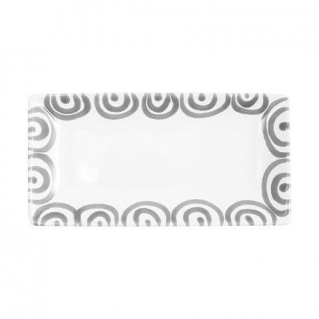 Gmundner Keramik Gmundner Keramik Graugeflammt Snackschale 22x11x2,7 cm Миска для закусок Gmundner керамическая серая с пламенем 22x11x2,7 см