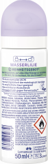 CD Wasserlilie Deospray Reisegroesse 50 ml, Дорожный дезодорант-спрей с водяной лилией, защита от запаха до 48 часов, 50 мл