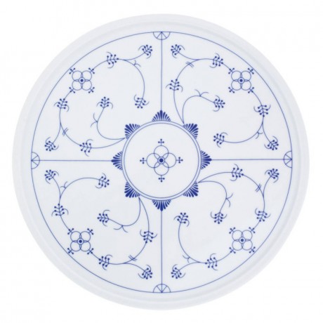 Kahla Kahla Blau Saks - Indisch Blau - Stohblumenmuster Platte / Tortenplatte 31 cm Kahla Blue Saks - Indian Blue - Тарелка с узором из соломенных цветов / Тарелка для торта 31 см