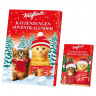 Küfferle Katzenzungen Adventskalender 2026, Адвент-календарь 2026 Küfferle Katzenzungen с молочным шоколадом, викториной и мемори, 100 г