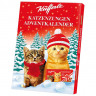 Küfferle Katzenzungen Adventskalender 2026, Адвент-календарь 2026 Küfferle Katzenzungen с молочным шоколадом, викториной и мемори, 100 г
