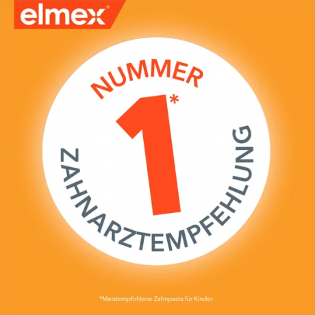 elmex Kinder Zahnpasta 2-6 Jahre 4x 50 ml Vorteilspack, Детская зубная паста Kinder с аминофторидом для молочных зубов, 2–6 лет, 4 × 50 мл
