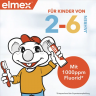 elmex Kinder Zahnpasta 2-6 Jahre 4x 50 ml Vorteilspack, Детская зубная паста Kinder с аминофторидом для молочных зубов, 2–6 лет, 4 × 50 мл