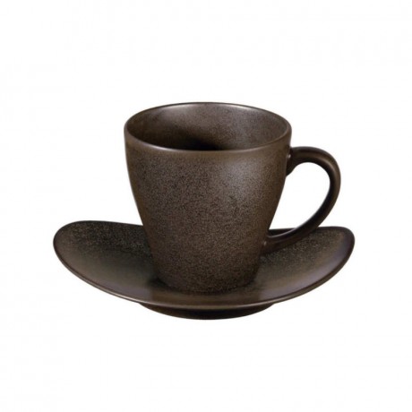ASA SELECTION ASA Cuba Marone Tasse mit Untertasse 0,20 L / h: 9 cm Чашка ASA Cuba Marone с блюдцем 0,20 л / высота: 9 см