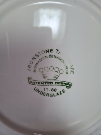 Ironstone Керамическая термоустойчивая тарелка 24,5см, Англия