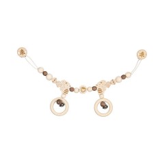 HEIMESS Kinderwagenkette Eichhornchen mit Clips Цепочка для коляски Squirrel с зажимами