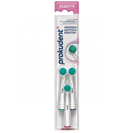 Prokudent med Universal Aufsteckbursten Сменные насадки для зубной щётки sensitiv 3 шт.