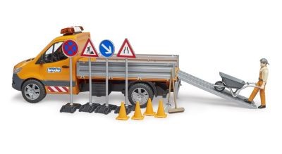 Bruder Mercedes Benz Sprinter Kommunal mit Fahrer Licht Sound Mercedes Benz Sprinter муниципальный со звуком подсветки водителя