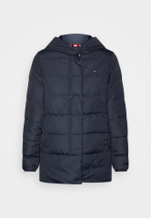 Tommy Hilfiger MODERN WRAP HOODED JACKET Down coat desert sky КУРТКА С КАПЮШОНОМ MODERN WRAP Пуховик небо пустыни