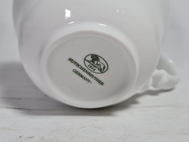 Чашка винтажная Hutschenreuther с ботаническим принтом, фарфор, 2 шт., 13 см, Германия, 1980-90гг.