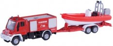 SIKU SIKU Super 1636 Unimog Feuerwehr mit Boot 1:87 Пожарная часть SIKU Super 1636 Unimog с лодкой 1:87