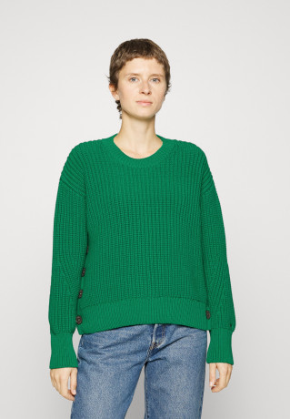 Tommy Hilfiger ORG BUTTON Jumper courtside green КНОПКА ORG перемычки зеленый корт