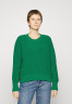 Tommy Hilfiger ORG BUTTON Jumper courtside green КНОПКА ORG перемычки зеленый корт