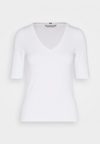 Tommy Hilfiger MODERN CO EA V-NK SLV Basic T-shirt optic white MODERN CO EA V-NK SLV Базовая футболка оптический белый