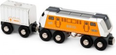 BRIO BRIO World 36009 Grosse Frachtlok mit Waggon (Special Edition 2022) BRIO World 36009 Большой грузовой локомотив с вагоном (специальный выпуск 2022 г.)