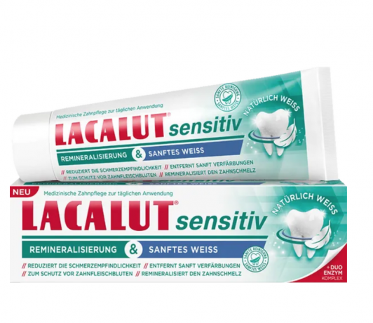 LACALUT sensitiv medizinische Zahncreme sanftes Weib, Зубная паста для чувствительных зубов с мягким отбеливанием 75мл