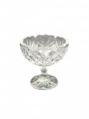 Креманка винтажная Walther Glas, на высокой ножке, хрусталь, 9.5 см, Германия, 1970-80гг.