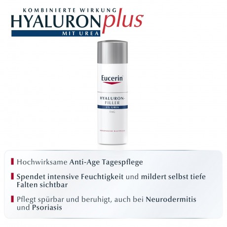 Eucerin Anti-Age Hyaluron-Filler UREA Tagescreme Дневной крем Anti-Age Hyaluron-Filler UREA