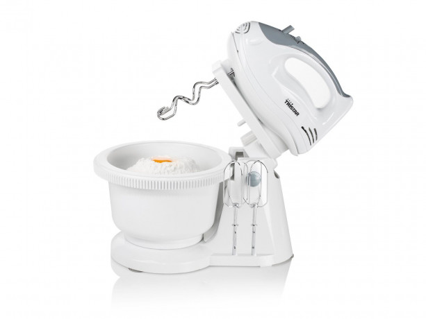 Tristar Tristar Handmixer MX-4152, 200,00 W, mit 5 Leistungsstufen und rotierender 2L Schussel, Weiss  Ручной миксер Tristar MX-4152, 200,00 Вт, с 5 уровнями мощности и вращающейся чашей объемом 2 л, белый