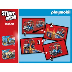 PLAYMOBIL PLAYMOBIL 70820 Starter Pack Stuntshow Quad mit Feuerrampe PLAYMOBIL 70820 Starter Pack Квадроцикл для каскадеров с пожарной рампой