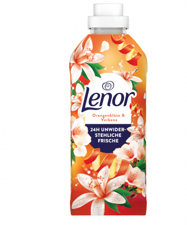 Lenor Weichspuler Orangenblute & Verbene 71 WL, Кондиционер для белья с ароматом цветков апельсина и вербены, 71 загрузка (1596мл)