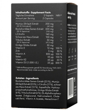 serotalin Active MEN 60st x 2packs, Витамины для мужчин, энергия и выносливость, аминокислоты и растительные экстракты, 2 уп х 60 шт 