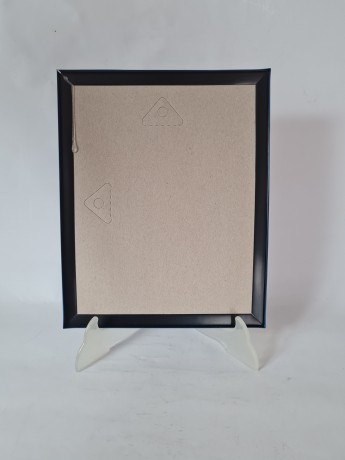 Van Gagh Репродукция картины «Ваза с красными маками» Ван Гог, в синей раме, постер 25см х 20см, Германия 1960-70гг.