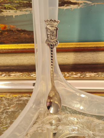 Ложка для сахара винтажная Speculum Plate Holland в упаковке, 11,5 см, Голландия, 1960-70гг.