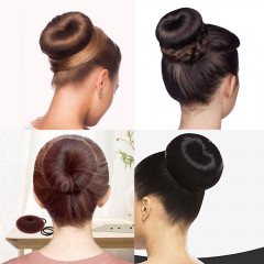 SOHO Haar Donut Ring 4 cm Braun Кольцо-пончик для волос 4 см