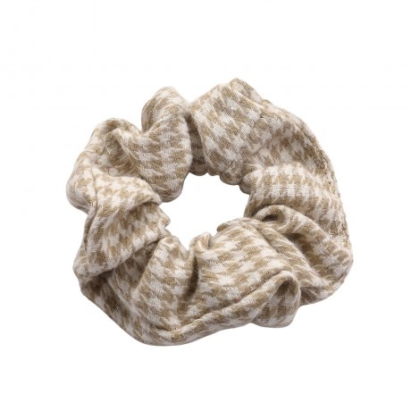 SOHO Pepita Scrunchie Beige резинка для волос Пепита