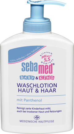 sebamed Baby und Kind Waschlotion Haut und Haar Лосьон для умывания Для кожи и Для волос, 200 мл