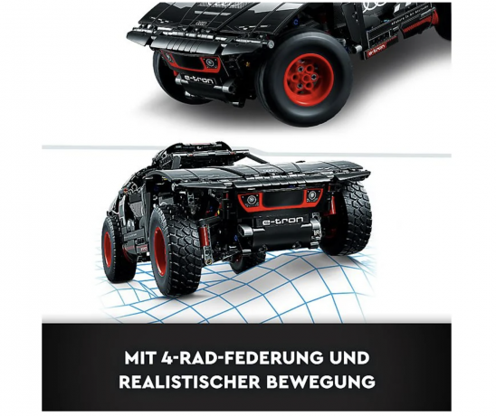 LEGO Technic 42160 Audi RS Q e-tron Bausatz, Mehrfarbig 37см х 15см