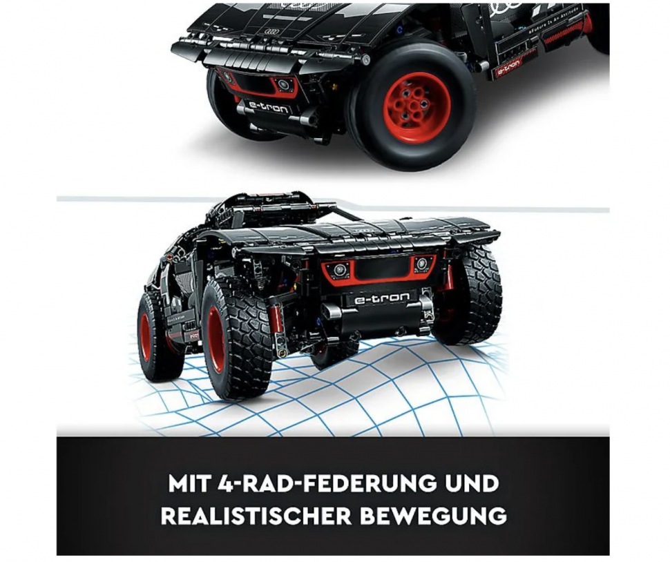 Купить LEGO Technic 42160 Audi RS Q e-tron Bausatz, Mehrfarbig 37см х 15см в инт