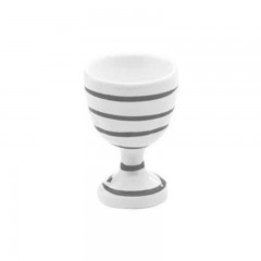 Gmundner Keramik Gmundner Keramik Graugeflammt Eierbecher glatt d: 4,9 cm / h: 7,5 cm Керамическая подставка для яиц Gmundner серого цвета с пламенем, гладкая, д: 4,9 см / высота: 7,5 см