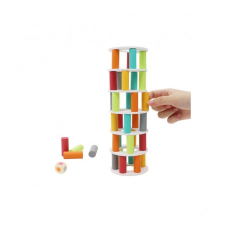 Woodyland Holzspielzeug Motorikspiel Balance-Turm Деревянная игрушка двигательные навыки игра баланс башня