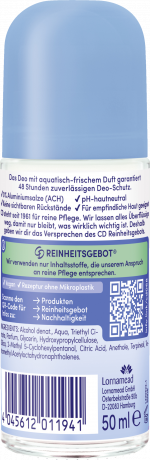 CD Deo Roll-on Grosse Freiheit 50 ml, Шариковый дезодорант с ароматом свежего бриза, защита от запаха до 48 часов, 50 мл