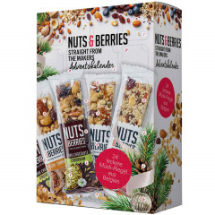 Nuts & Berries Müsli-Riegel Adventskalender 2026, Адвент-календарь 2026 Nuts & Berries с 24 орехово-фруктовыми батончиками, 860 г