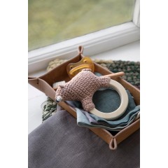 sebra interior for kids Hakel-Rassel auf Holzring Крючковая погремушка на деревянном кольце