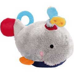 sigikid PlayQ Aktiv-Wal mit Beissring (40907) Активный кит PlayQ с кольцом для прорезывания зубов (40907)