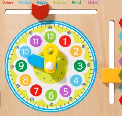 myToys ORIGINALS Kalenderuhr aus Holz Деревянные часы с календарем