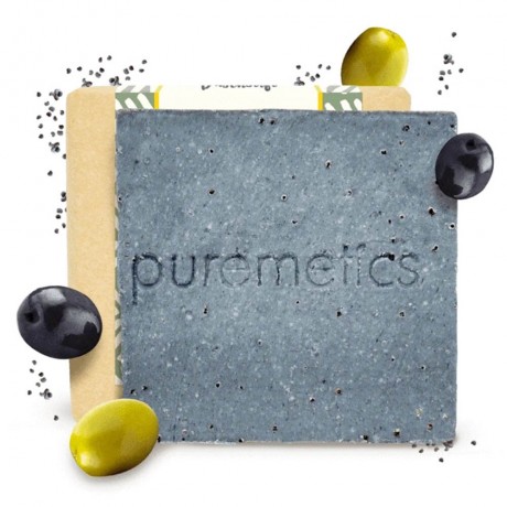 puremetics Peelende Duschseife Olive Mohn Отшелушивающее мыло для душа Olive Poppy