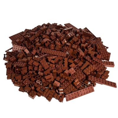 LEGO LEGO Steine Braun gemischt - 300 Stuck - Brown brick mix Кирпичи LEGO коричневые смешанные - 300 штук - смесь коричневых кирпичей