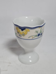 Подставка для яиц винтажная Hutschenreuther с ботаническим принтом, фарфор, 3 шт., 7 см, Германия, 1980-90гг.