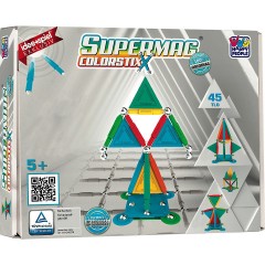 Happy People Supermag Colorstixx 45 teilig Magnetische Bausteine Magnetische Bausteine Magnetspiel Spielset Bausteine Sticks Lernspiele Supermag Colorstixx 45 шт. магнитные строительные блоки магнитные строительные блоки магнит игровой набор строительные 