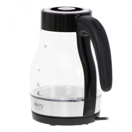 Camry Camry Wasserkocher CR 1300 Glas-Wasserkocher 1,7 Liter, Glaskessel mit LED-Beleuchtung, Edelstahl  Чайник Camry CR 1300 стеклянный чайник 1,7 литра, стеклянный чайник со светодиодной подсветкой, нержавеющая сталь