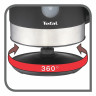 Tefal Tefal Wasserkocher KO3308 Snow, 2400 W, 1,7 Liter, 2400 Watt, mit 2 Wasserstandsanzeigen, kabellos Чайник Tefal KO3308 Snow, 2400 Вт, 1,7 л, 2400 Вт, с 2 индикаторами уровня воды, беспроводной