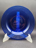 Тарелка декоративная винтажная Murano, синее стекло, 22 см, Италия, 1970-80гг.