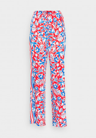 Tommy Hilfiger SCARF WIDE LEG PULL ON PANT Trousers island scarf red ШАРФ ШАРФ НА БРЮКАХ Брюки исландский шарф красный